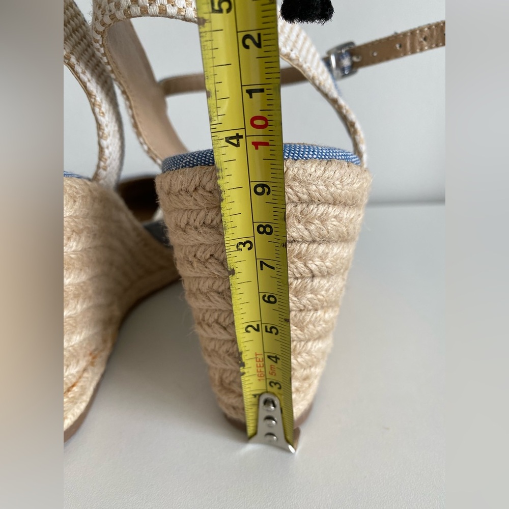 NWOT - LOFT Blue and Tan Espadrilles - Picture 4 of 7